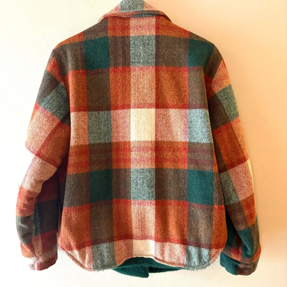 Vintage Rare Montgomery Ward wool Men's Plaid Jacket size M but fits smaller - Picture 2 of 15
